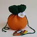 Orange and Blossoms Favor Bag pattern 