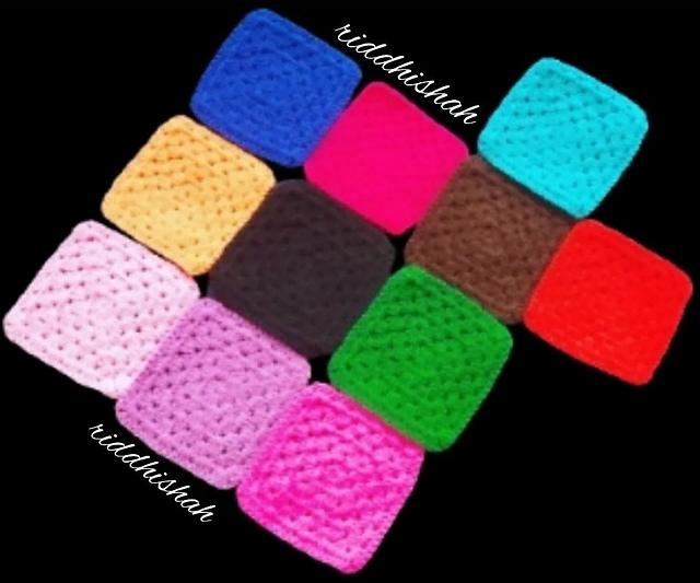 Granny Square Coaster