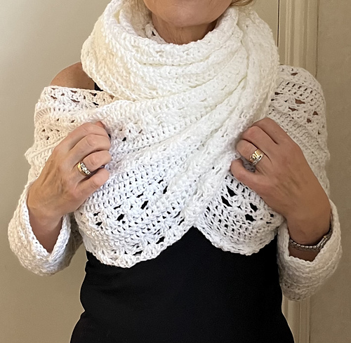 shawl with sleeves pattern