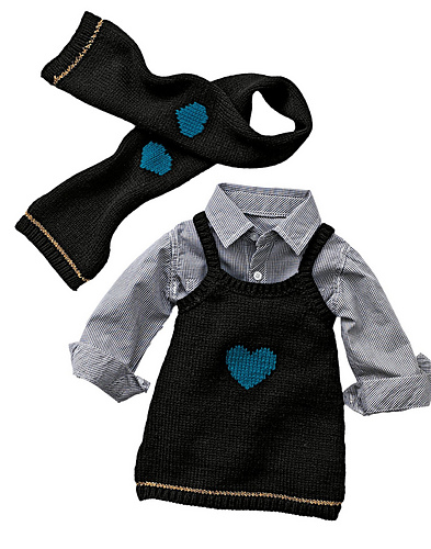528 - Cardigan, Robe, Bonnet et Echarpe photo 1
