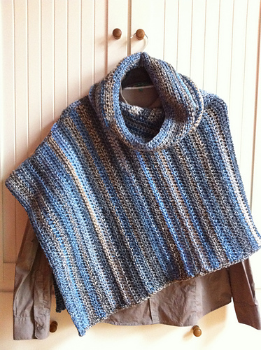 Cozy Cowl Neck Poncho #L10742 photo 3