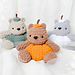 Pumpkin Bear pattern 