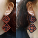 Mosaic Crochet Earrings pattern 