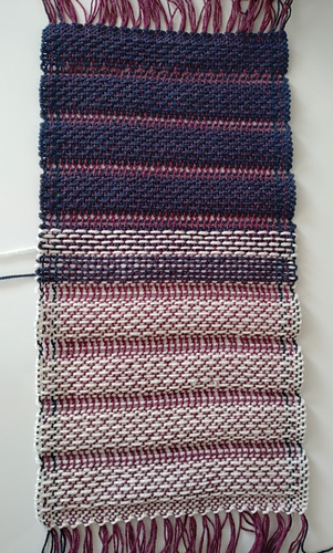 Pickup and leno wool blanket sample