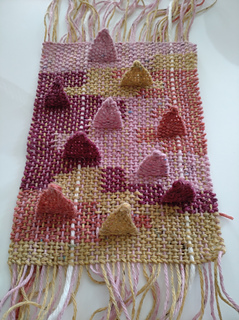 Needle-woven triangles - finished