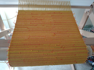 Leftover warp! Recycling 8/2 thrums as inlays.