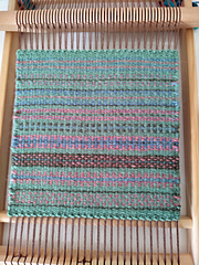 Weft face inkle-like patterns