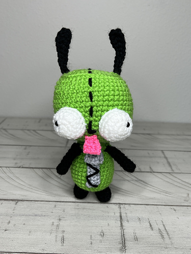 Invader Zim GIR Plush - Cutiepie Crochet