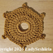 Fantasy Dwarven Gear Cog Coaster pattern