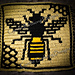 Entomology Collection Mosaic Square - Honey Bee pattern