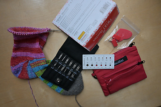 New ChiaoGoo mini twist set with partial socks.