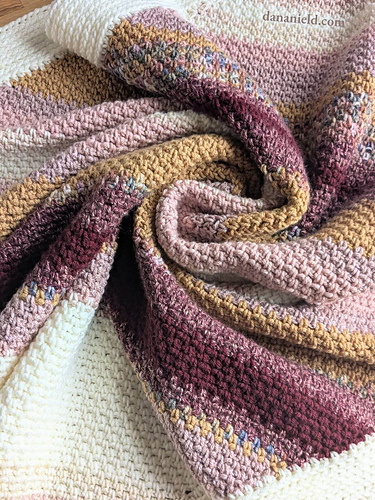 Ravelry: C2C Moss Stitch Baby Blanket pattern by Dana Nield