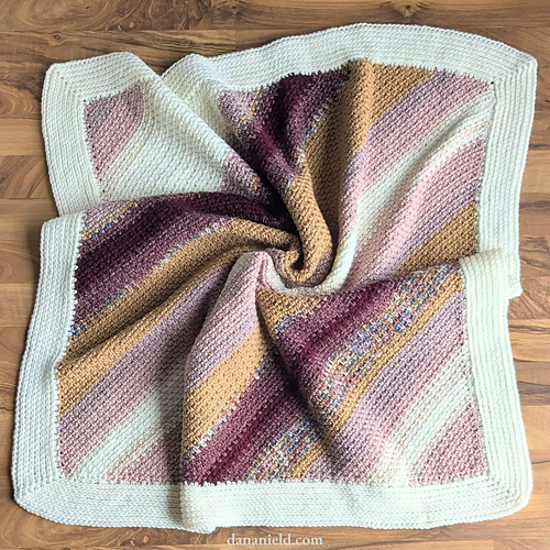 Ravelry: C2C Moss Stitch Baby Blanket pattern by Dana Nield