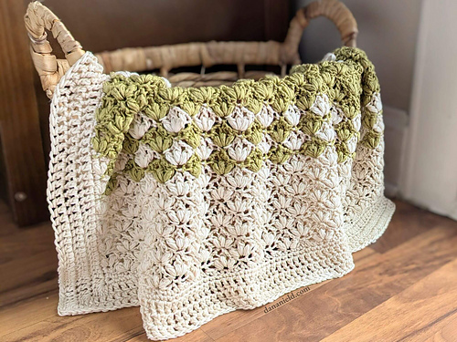 Lotus Stitch Crochet Baby Blanket