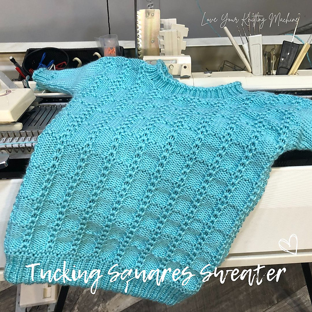 Tucking Squares Sweater