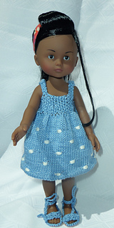Ravelry: Les Cheries - Blueberry Polka Dress - 13 in doll pattern by ...