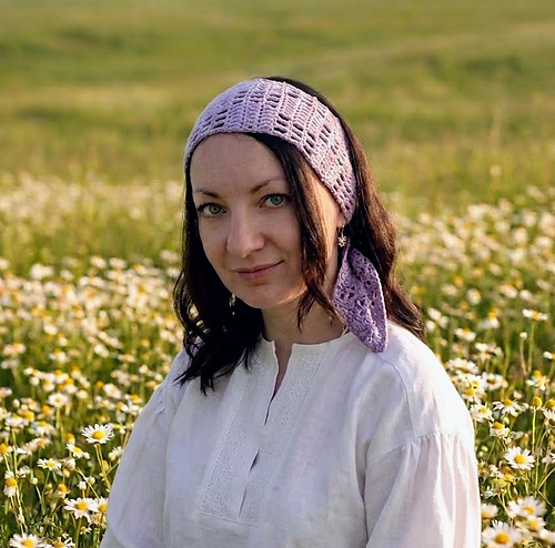 Checkered Head Scarf