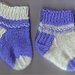 Two Color Newborn Socks pattern 