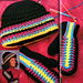 Neon Hat & Mittens pattern 