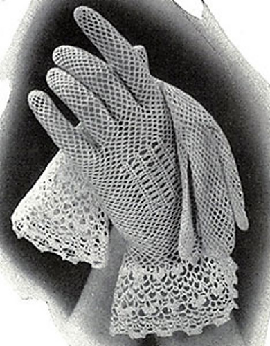 Crochet Gloves with Irish Cuffs #284 photo 1