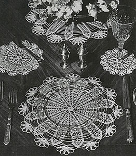 Flower Spoke Luncheon Set #7550 photo 1