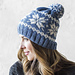 Knit Frozen Snowflakes Beanie pattern 