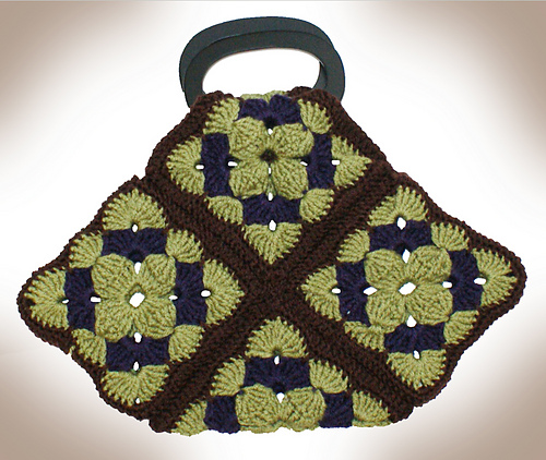 Granny Square Purse or Yarn Stash Bag photo 2