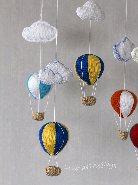 hot air balloon baby mobile