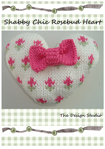Ravelry: Shabby Chic Rosebud Heart pattern by Audrey Wilson