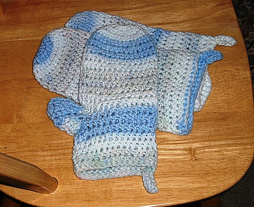 Bath Collection - Almond Double Crochet Bath Mitt photo 6
