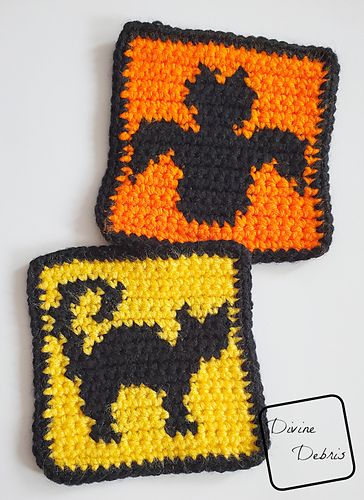 Cat and Bat Halloween Squares photo 3