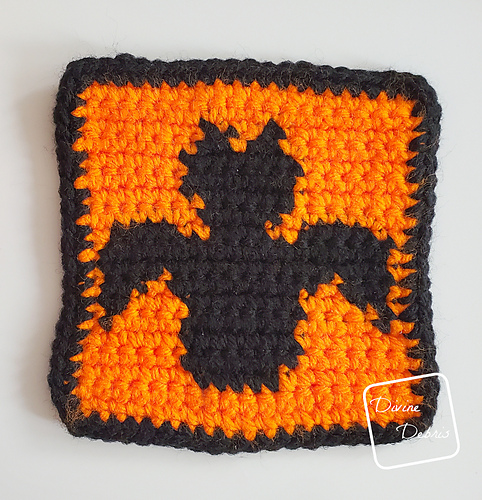 Cat and Bat Halloween Squares photo 6