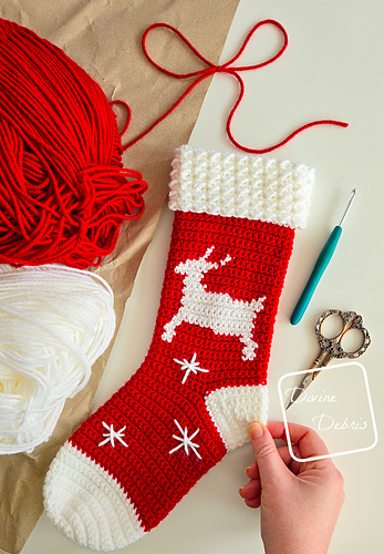 Twinkle Toes Reindeer Stocking photo 2