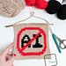 Anti AI Wall Hanging pattern 
