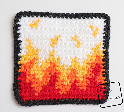 Ravelry: Cute Fire Square pattern by Divine Debris