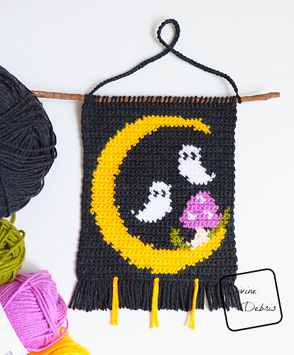 Ghosts in the Moon Wall Hanging