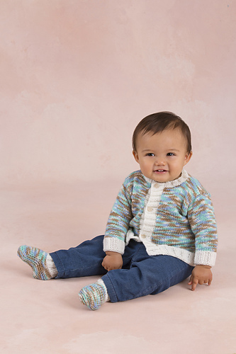 Bouncing Boy Cardigan and Booties photo 1