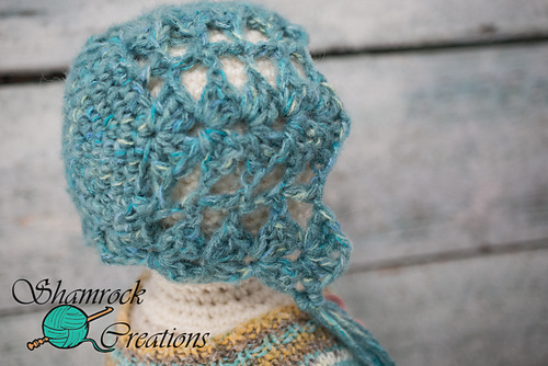 newborn open shell bonnet photo 1