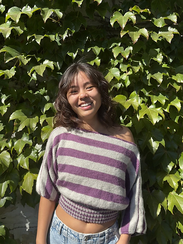 Stripey Slouchy Top