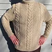 Easy Aran Pullover pattern 