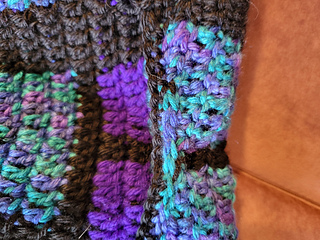 Slip stitches on the wrong side