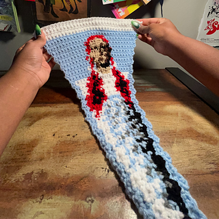 How it looked before blocking!