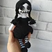Gothic doll Wednesday pattern 