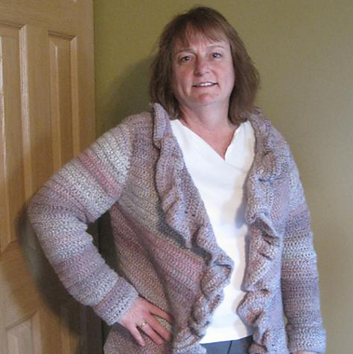 Ravelry: Cardigan with Ruffled Edge pattern by Melody Griffiths