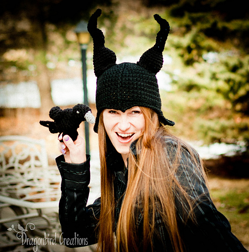 Raven and Evil Lady Horn Hat photo 1