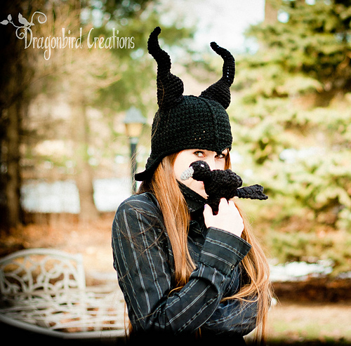 Raven and Evil Lady Horn Hat photo 2