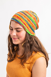 Shown in Smooshy Cashmere in Fruit Loops