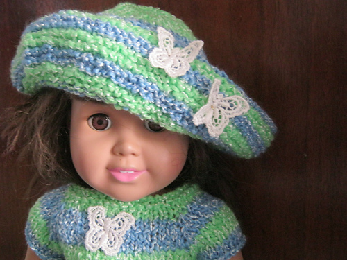 Bow, Hat, Headscarf & Bag for 18inch dolls photo 2