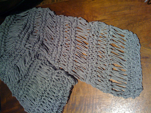 Big Net Wrap-Stitch Scarf photo 2