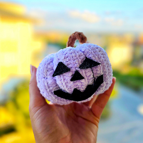Purple Halloween Pumpkin